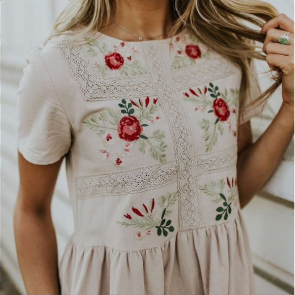 Roolee Madaline Jean Embroidered dress